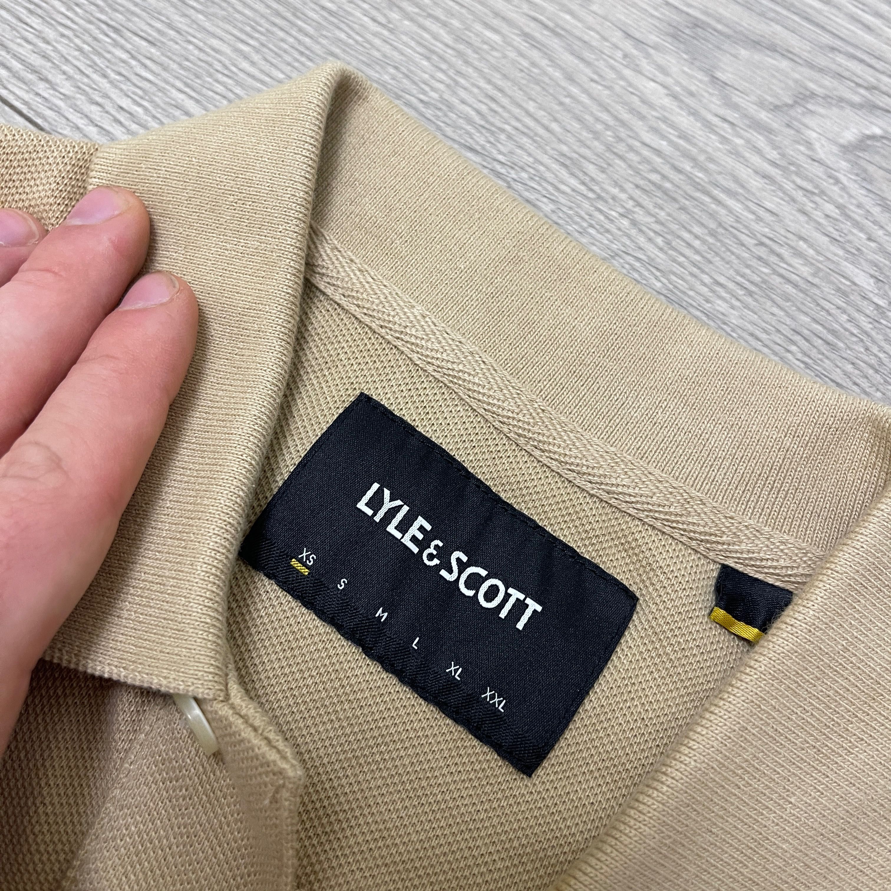 Бежеве футболка поло Лайл Скот Lyle&Scott Polos, XS, оригінал