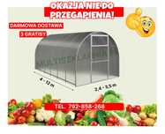 Szklarnia ogrodowa, tunel ogrodowy 2,4x 4, 3x4, 3x6itd,stal ocynkowana