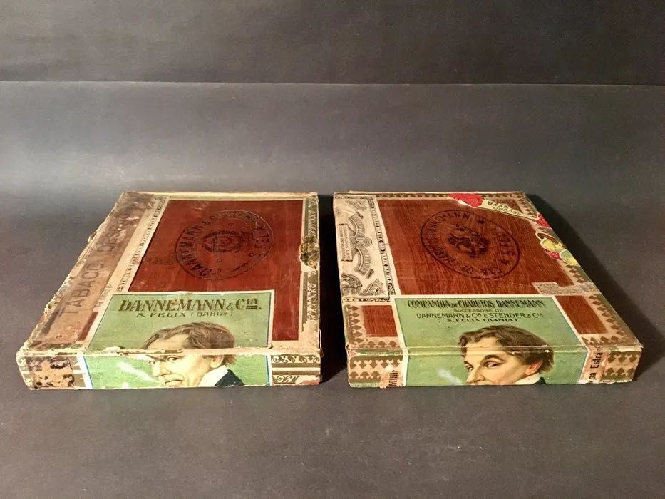 2 CAIXAS com 100 anos - Danneman & cia - Bahia - 21,5x17x2,5 cm/s