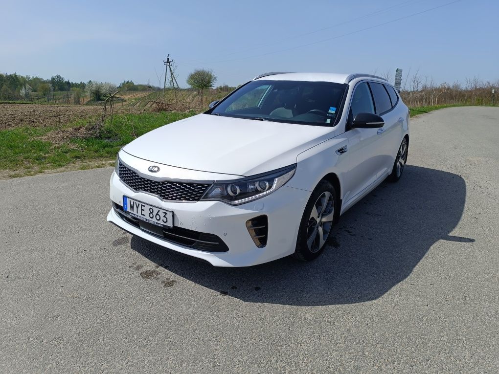 Kia Optima GT line automat kamera asystent LED czujniki łopatki bogata