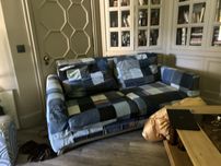 Denim couch used