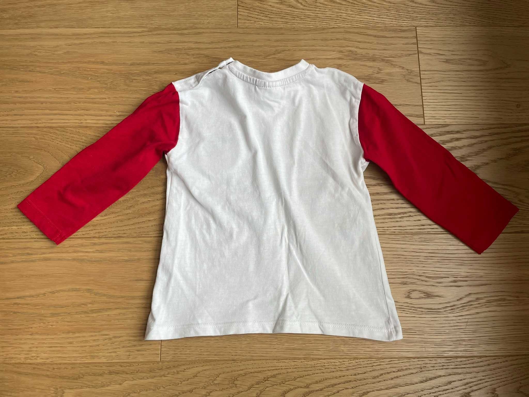 Świąteczna koszulka niemowlęca So Cute (biało-czerwona, 86 cm)
