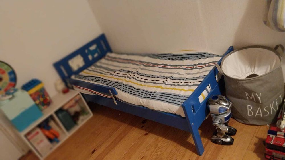Cama criança - KRITTER com colchão e estrado -  165x75