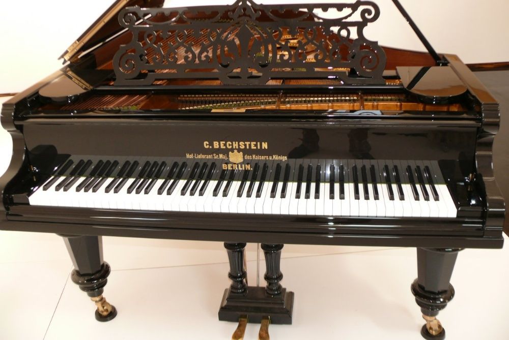 Fortepian C. Bechstein 220cm 1900r CZARNY POŁYSK