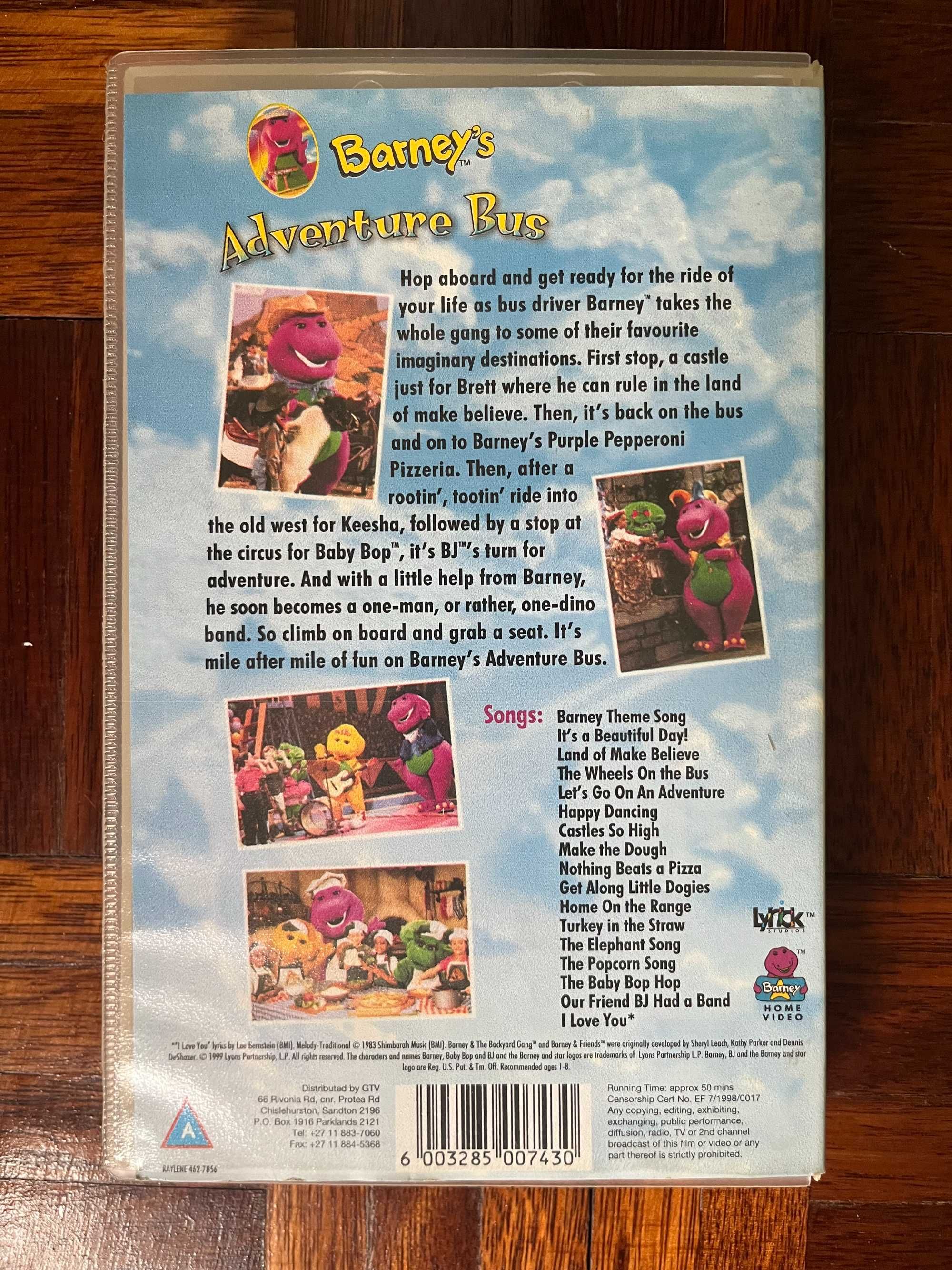 VHS Barney's adventure bus (1997, Feldman)