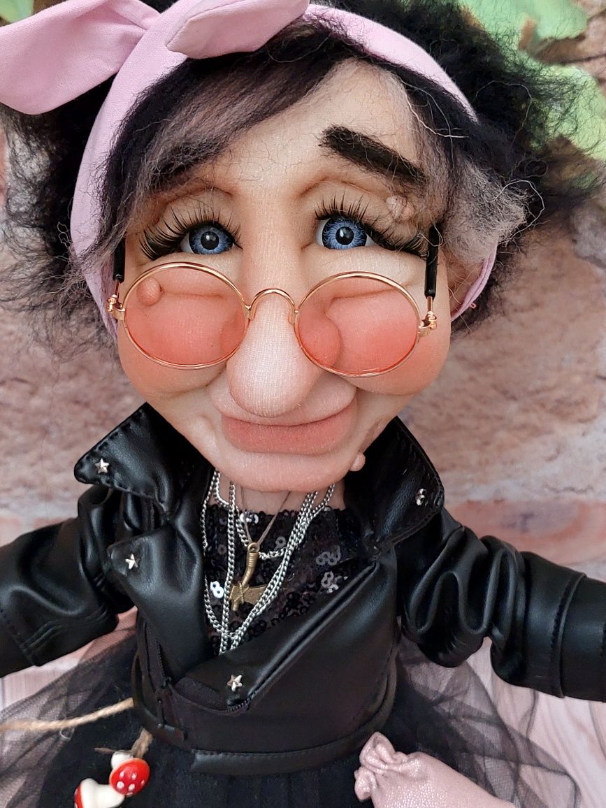 Интерьерная кукла ручная работа Баба Яга,Ведьма 21 века