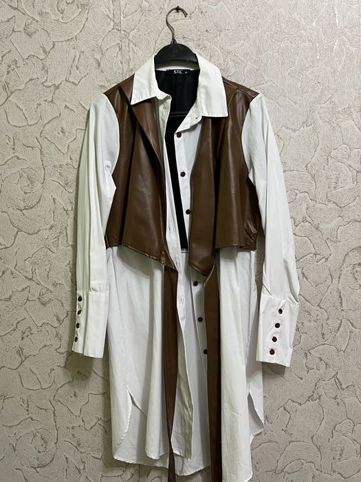 Сукня-сорочка з жилеткою