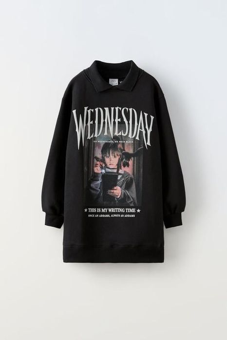 Платье Венздей Wednesday  для девочки 7-8 лет