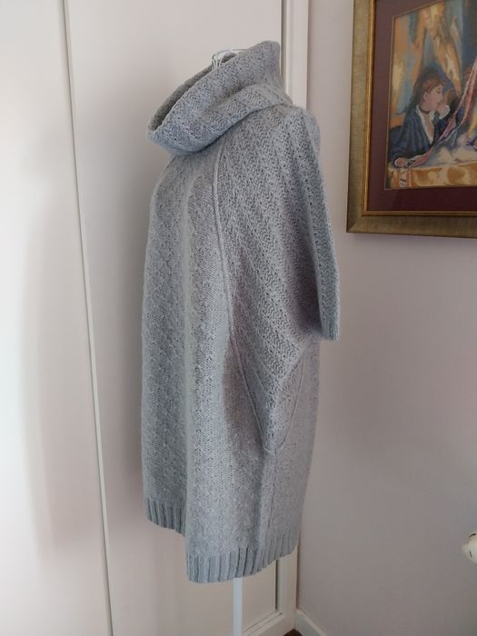 Túnica malha quente | cinzento | Gémo | mohair alpaca | Tamanho S