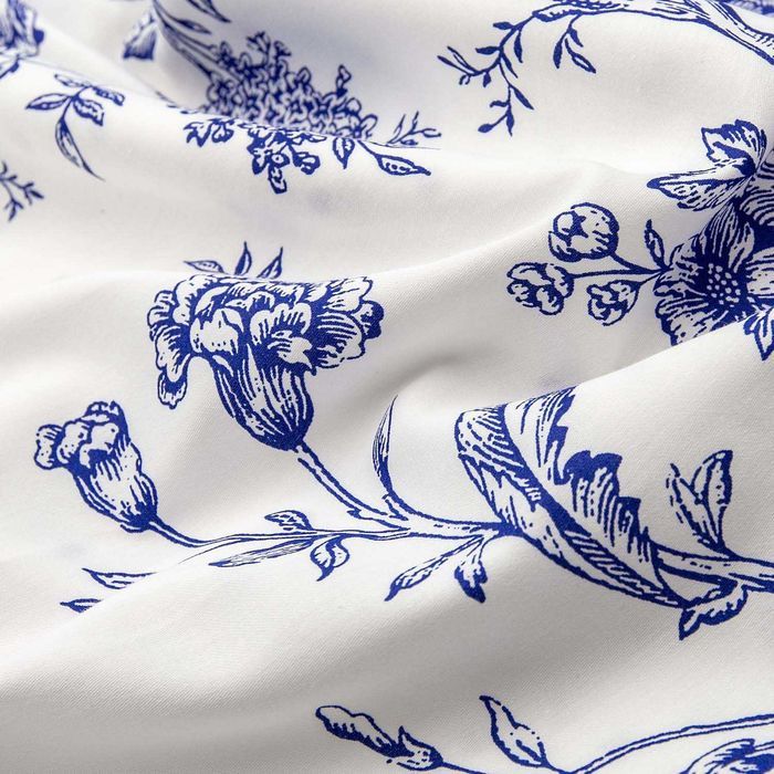 pościel satyna bawełniana(p) blue blanc/160x200 luxury