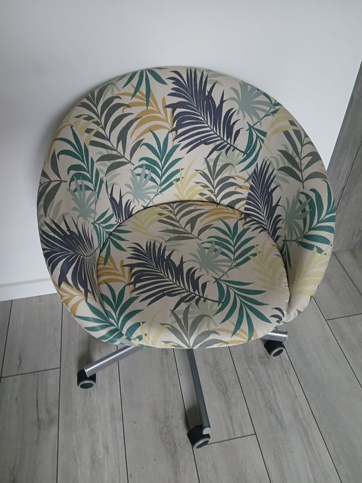 Ikea fotel w liście obrotowy