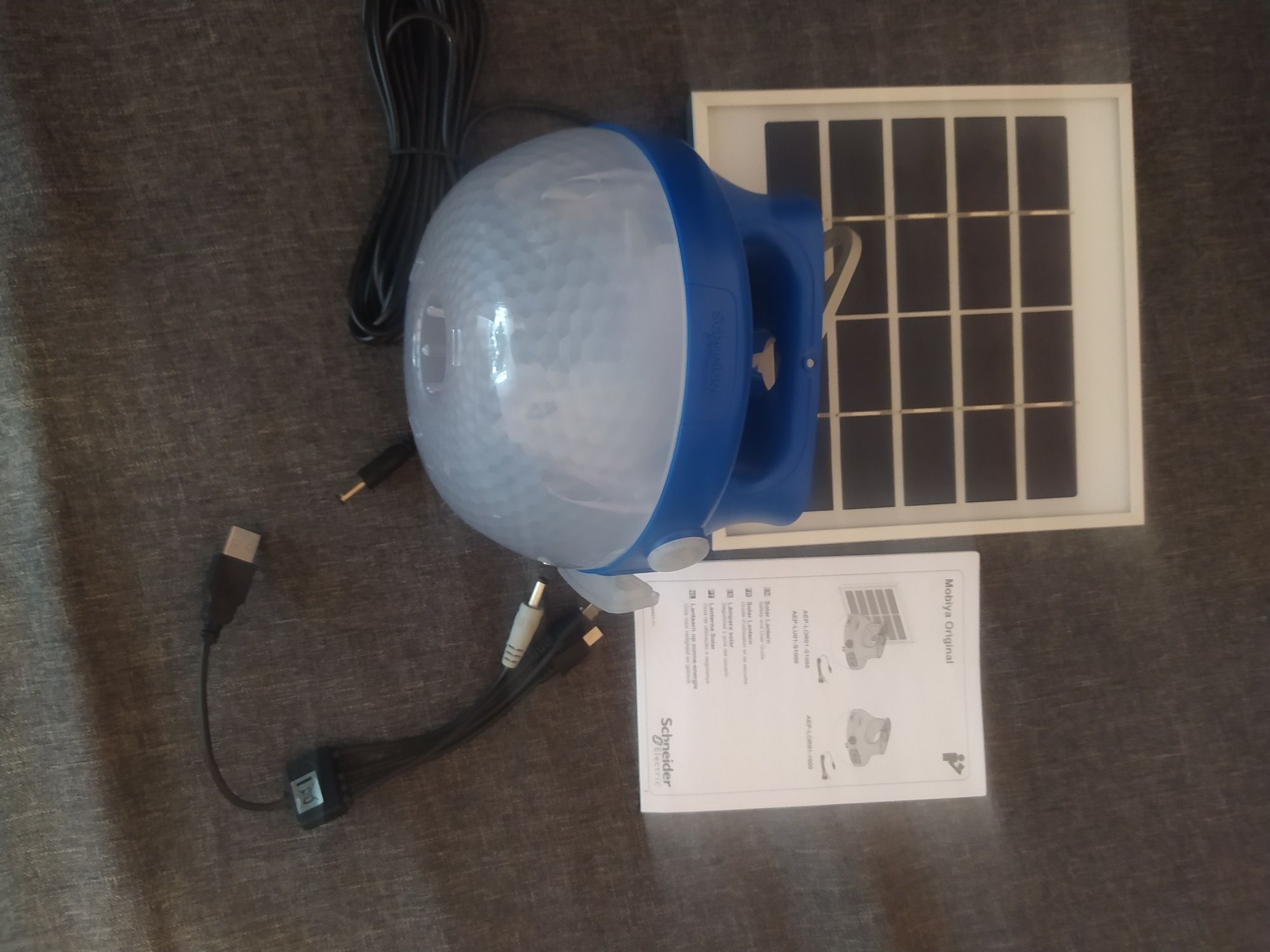 Фонарь, светильник Led лампа Mobiya AEP-LU01-SU12W с солнечной панелью
