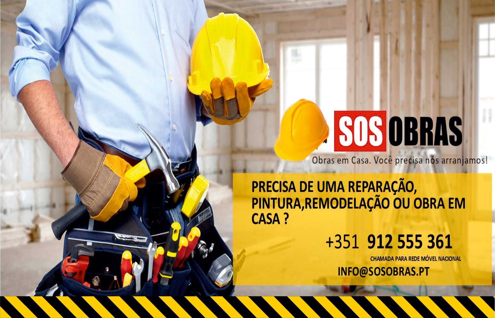 SOS Obras, pinturas, remodelações, canalizadores em Viseu