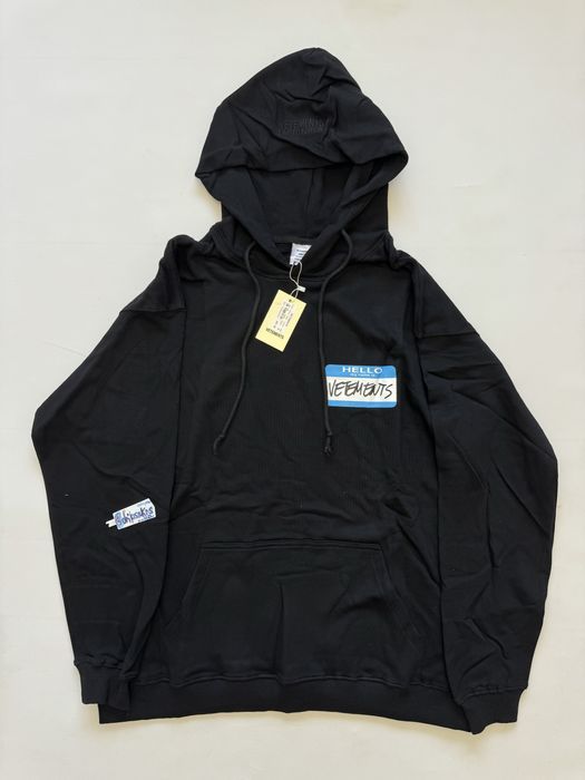 Худи Vetements Hello My Name is Vetements Black