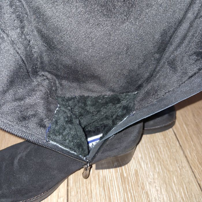 Зимові замшові сапоги.