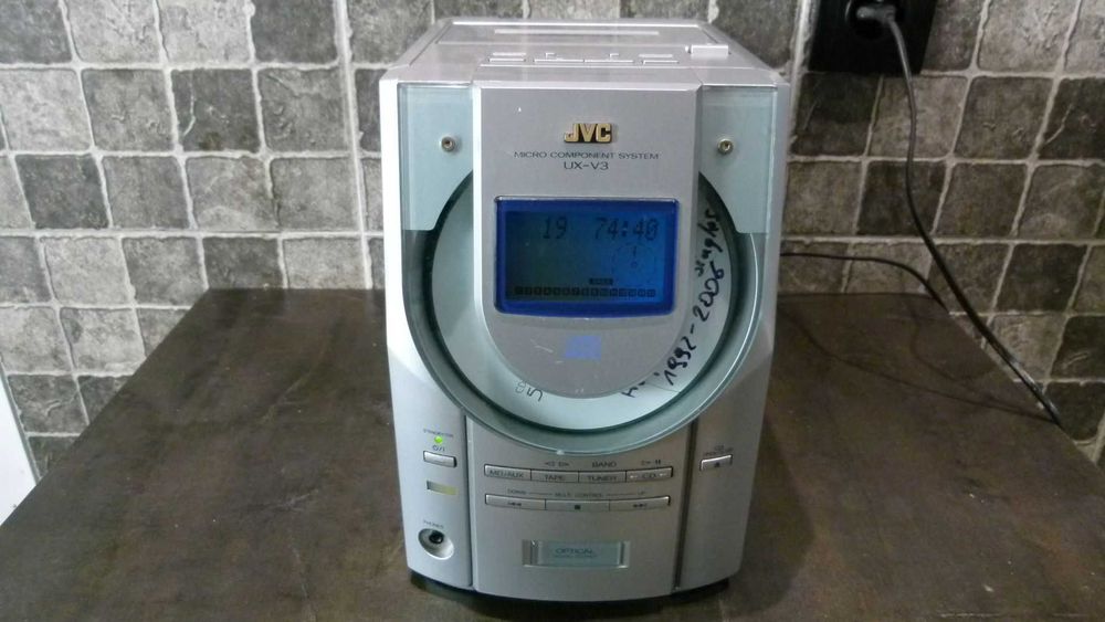 Miniwieża JVC UX-V3 czyta CD AUX SPDIF OUT 38W magnetofon problem