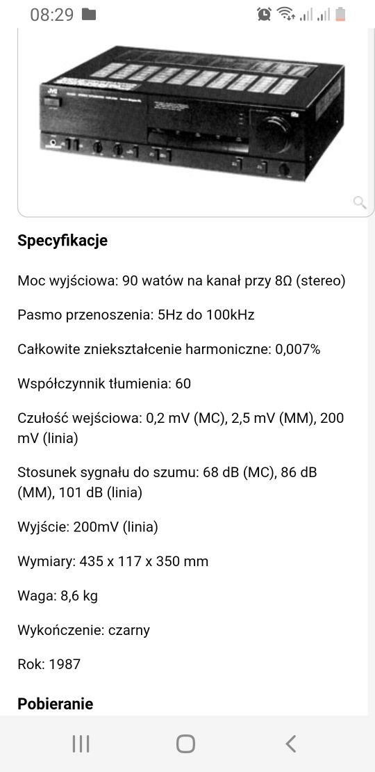 Wzmacniacz  JVC  AX-550