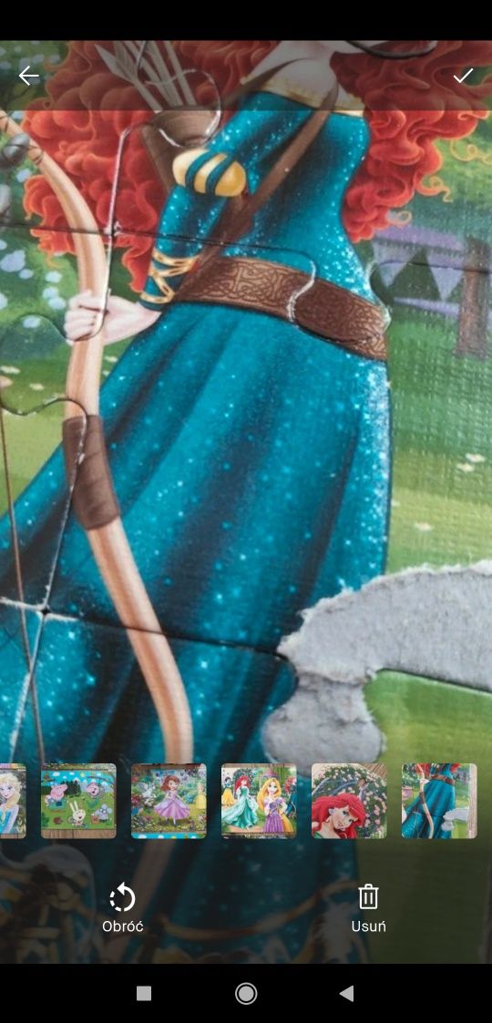 Puzzle Peppa księżniczki Disneya Zosia Anna i Elza Kraina lodu