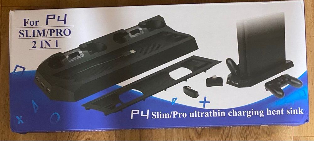 Вертикальна зарядна підставка охолоджуюча для Sony PS 4 Pro Slim