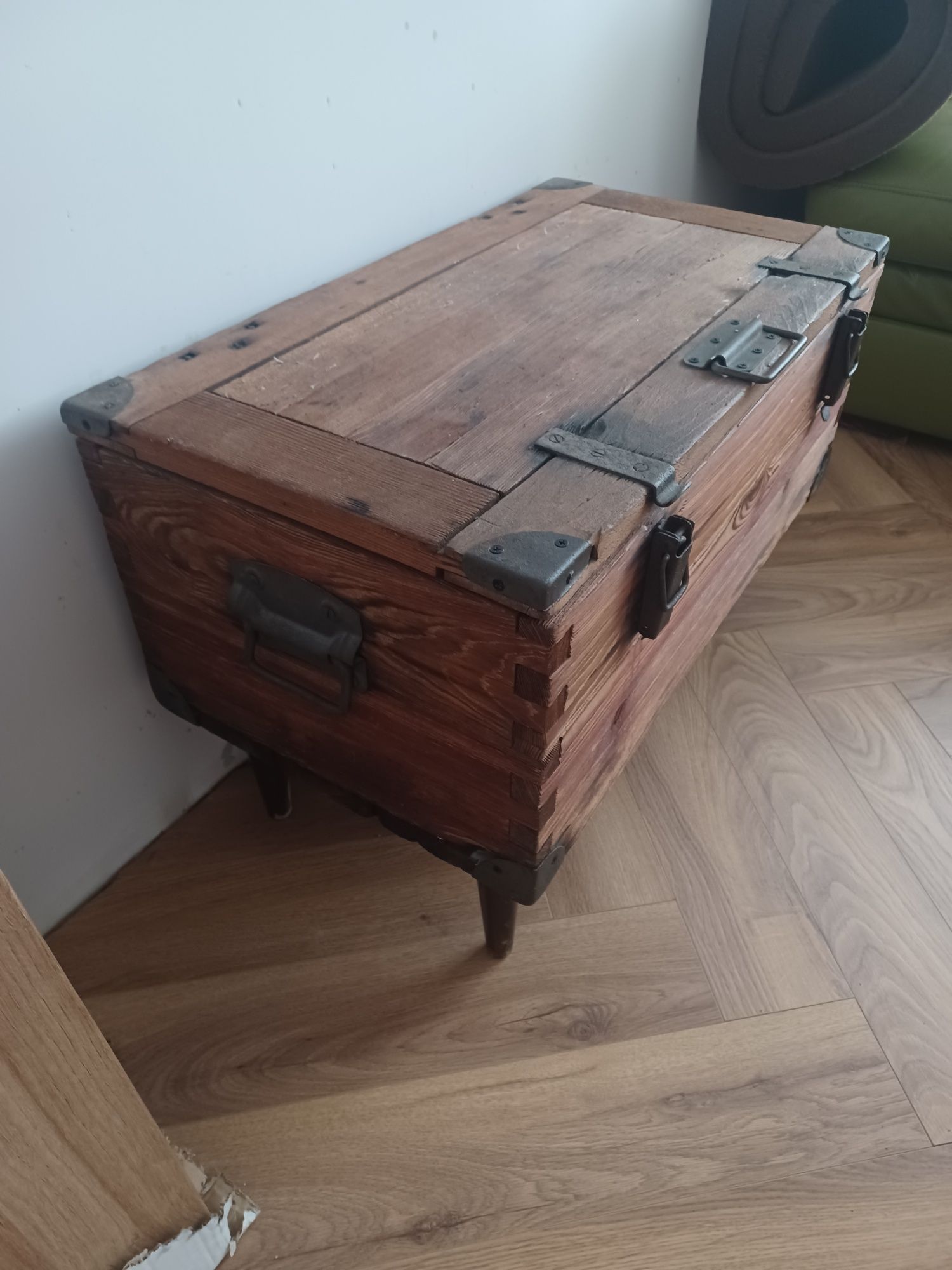 Drewniana skrzynia loft retro vintage  dlu74 szer41 wys  49 cm
