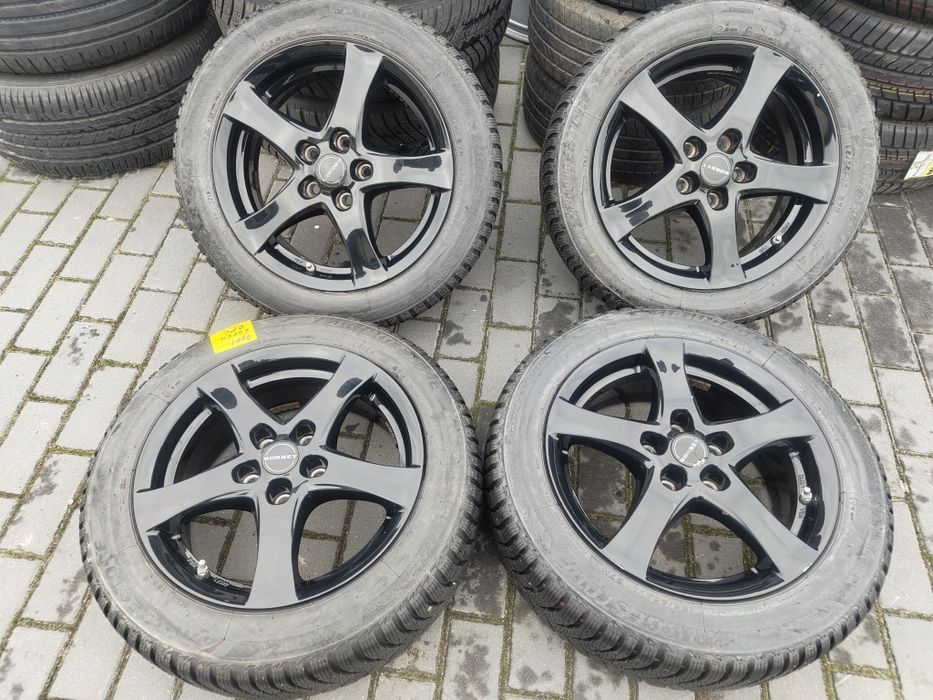 Koła zimowe 5x110 6,5Jx16 et38 cb65,1 czarne opony 195 55 R16