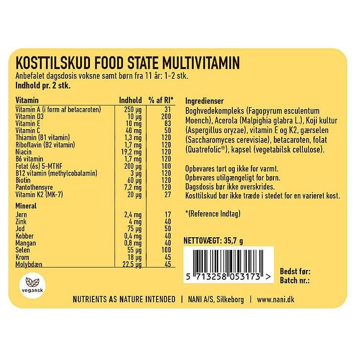 Мультивитамины Nani Food State (150 капсул)