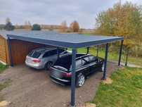 Wiata samochodowa, garażowa, carport dwustanowiskowa, 6x6 m