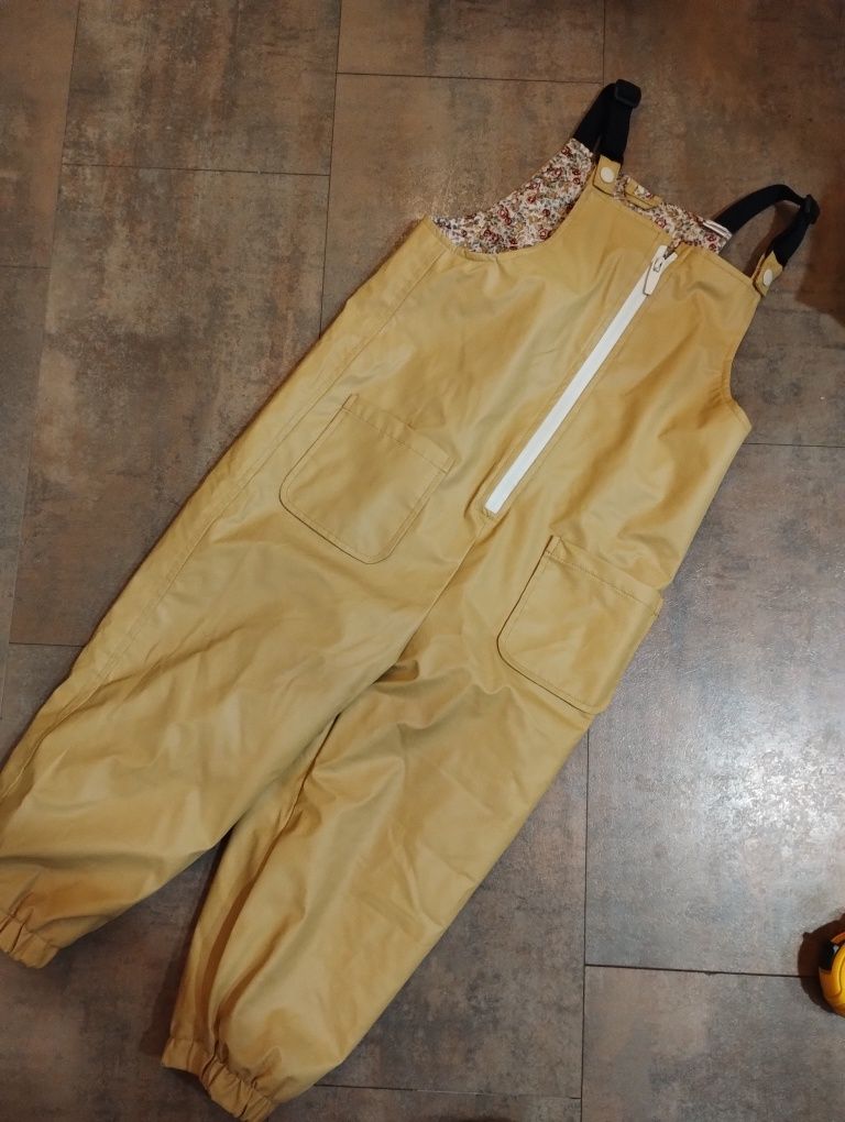 Spodnie przeciwdeszczowe wodoodporne gumowane Zara 110cm 4-5 lat