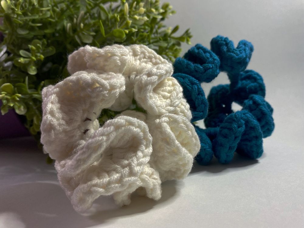 Scrunchies de crochet