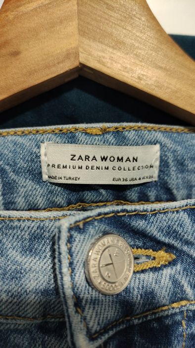 Jeansy damskie Zara S spodnie jeansowe