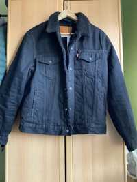 Kurtka jeansowa Levi’s sherpa M czarna