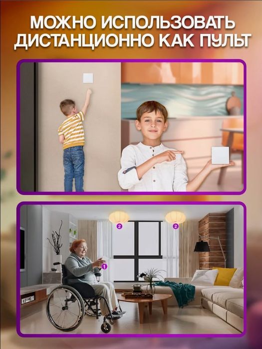 Беспроводной выключатель света 433МГц 220в| WI-Fi | Smart Life | Tuya