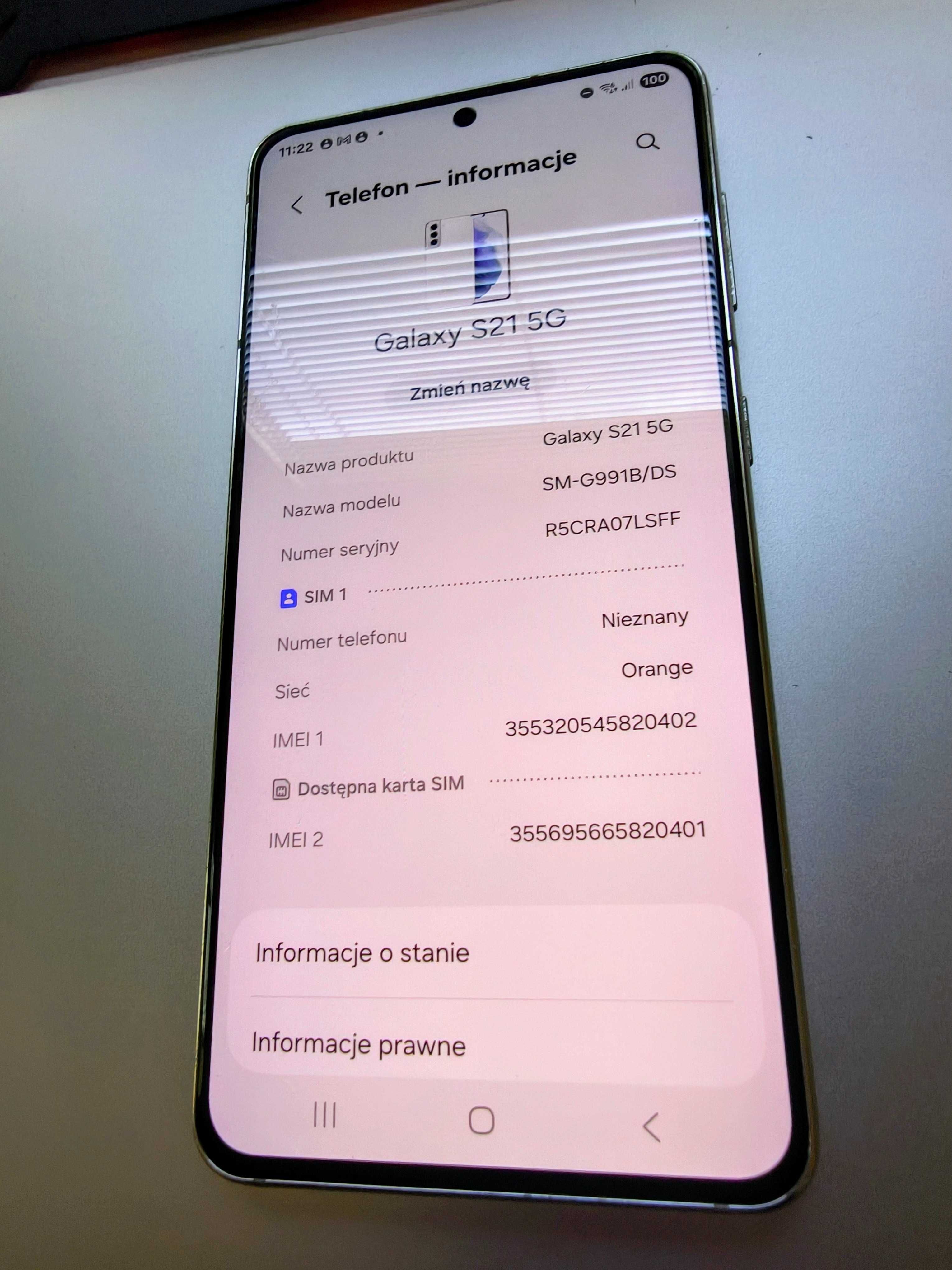 Samsung Galaxy S21 5G Stan bardzo dobry