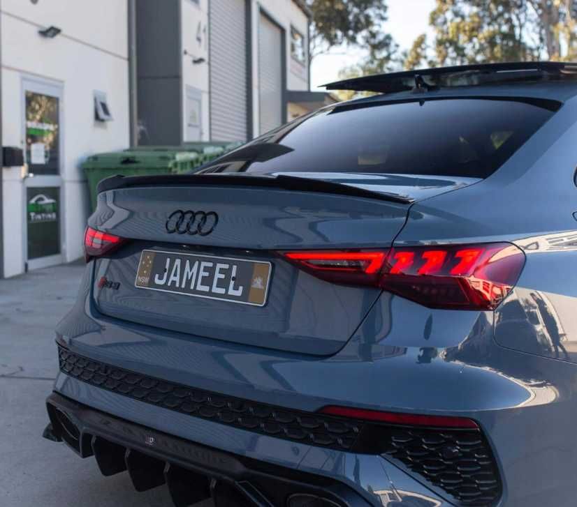 Spoiler Lotka Spojler Dokładka Audi A3 S3 RS3 8Y CZARNY POŁYSK