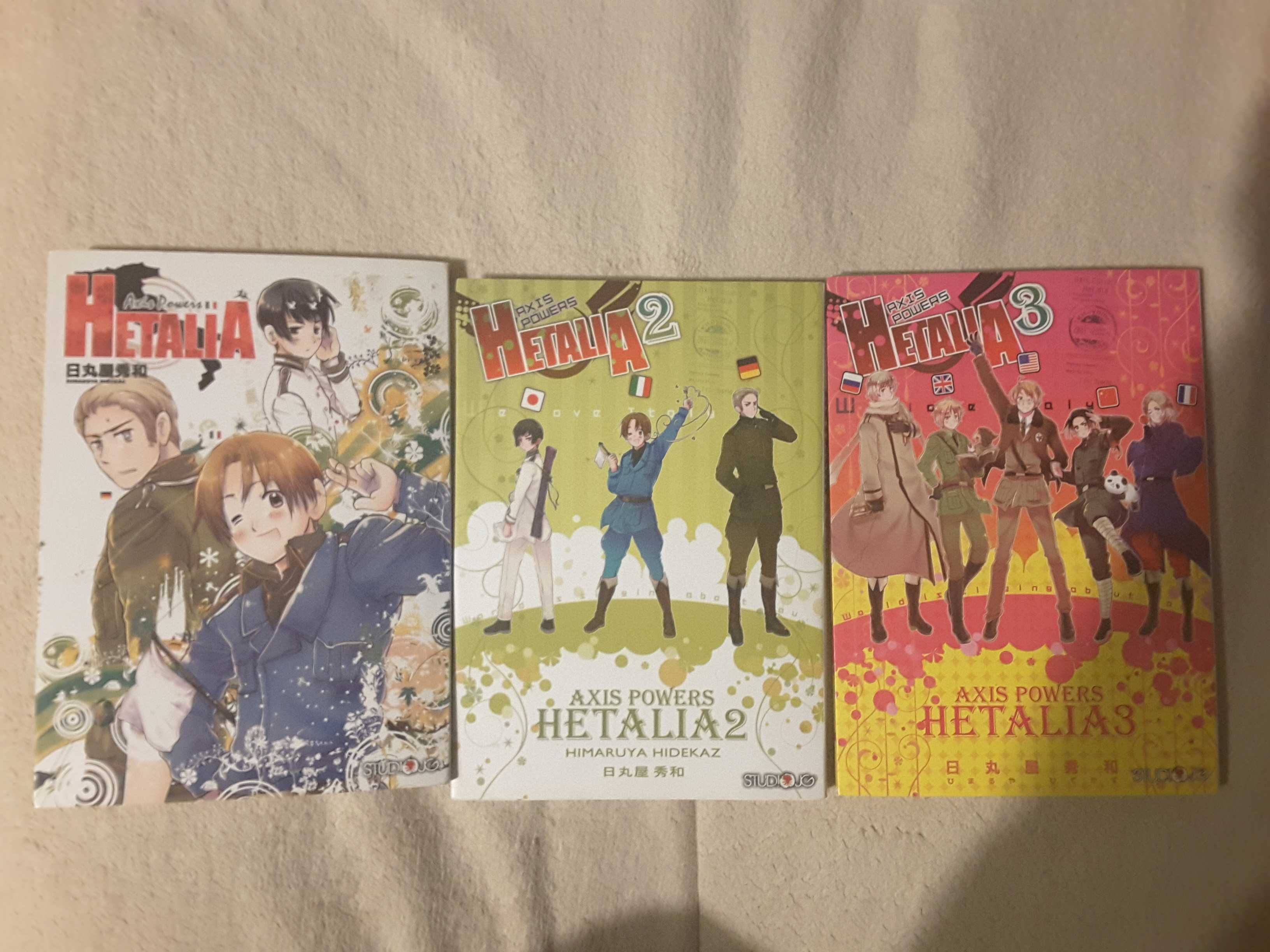 Manga Axis Powers Hetalia  tom 1, 2, 3.