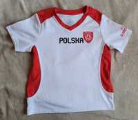 Polska Euro 2020 koszulka chłopięca bluzka T-shirt 116 plamka
