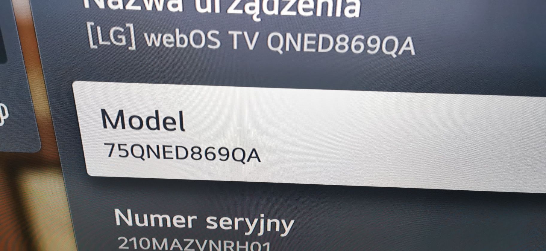 Telewizor 75'"Lg QNEd 120hz nowy