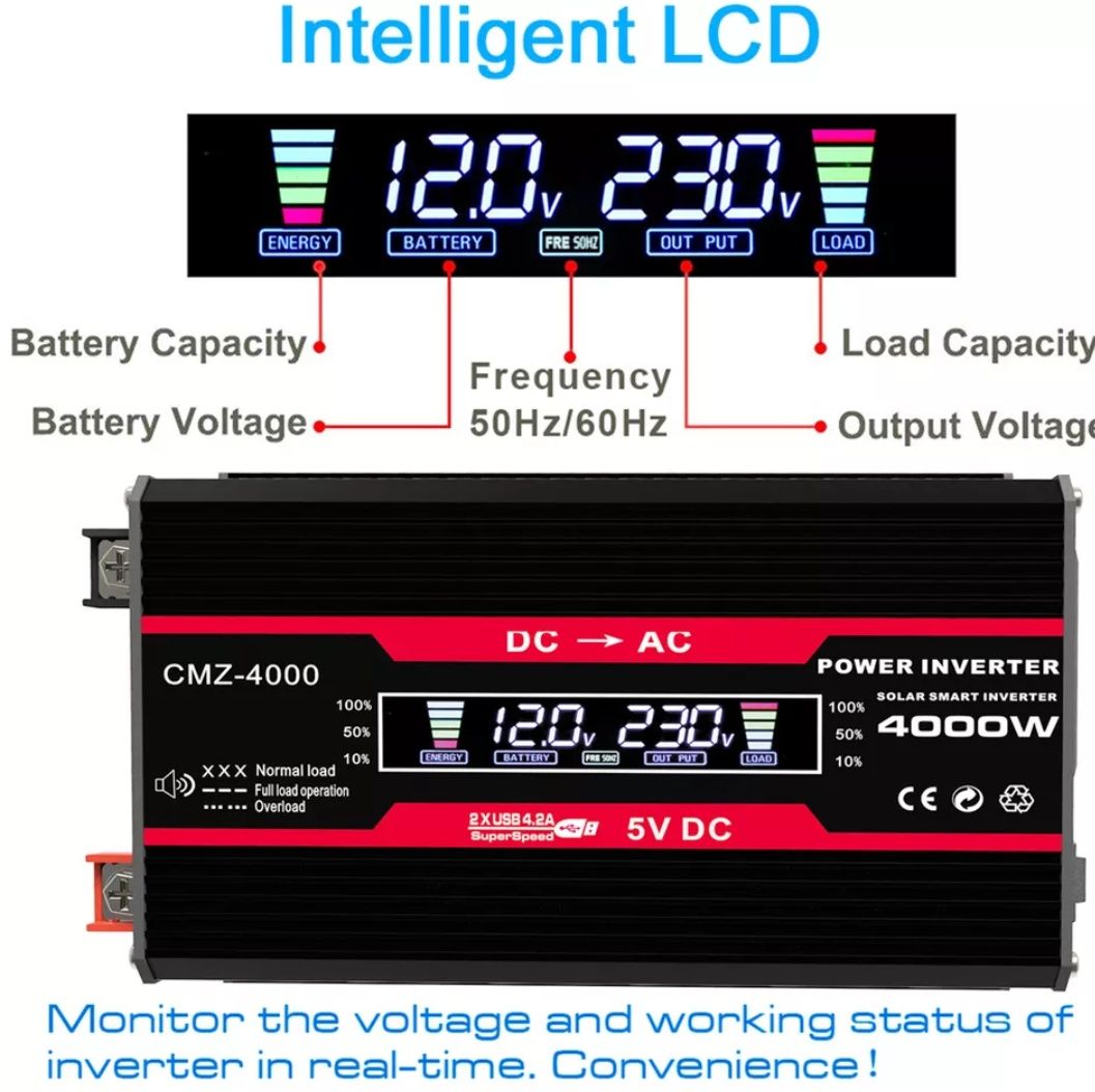 Інвертор CMZ-4000 (12V-220V)