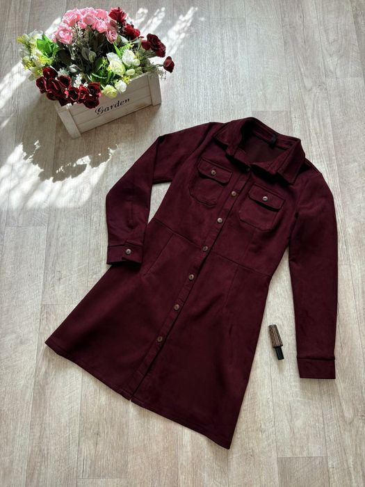 Платье искусственная замша 46 размер