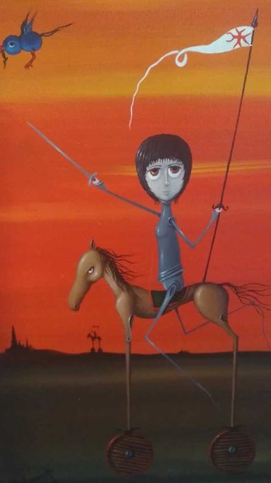 Jeanne D'Arc - Pintura a óleo sobre tela