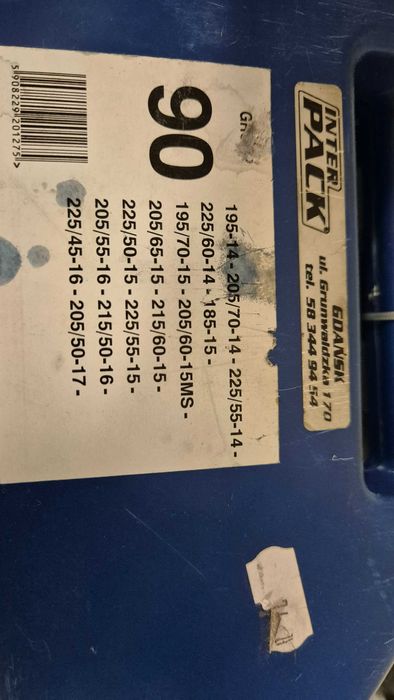 NOWE Lańcuchy śniegowe 205/55 R 16  i poboczne rozmiary