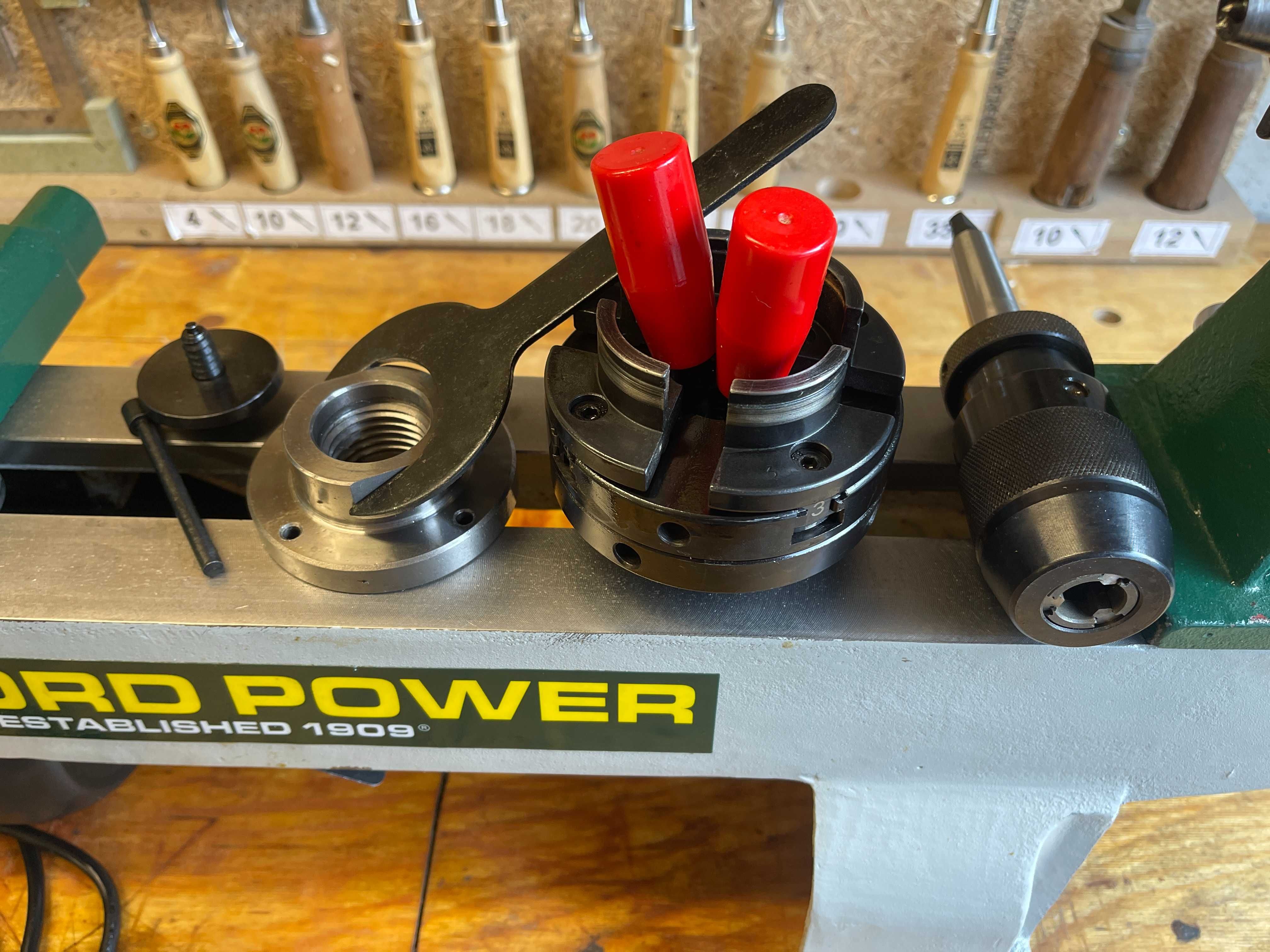 Tokarka Record Power DML305 z akcesoriami