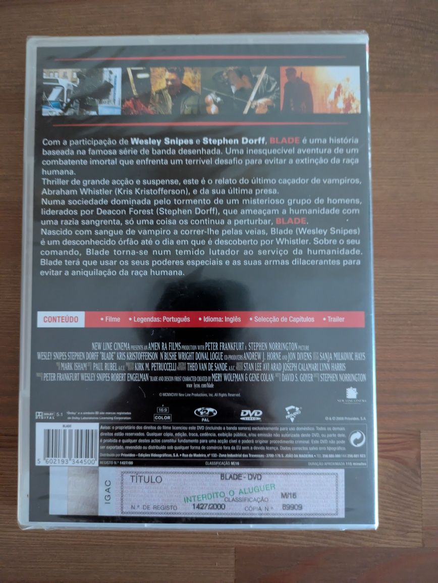 DVD NOVO E SELADO " Blade " 1998