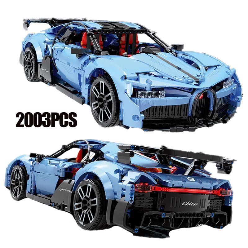Model samochodu klocki Bugatti Chiron XXL - 2003 części! jak LEGO