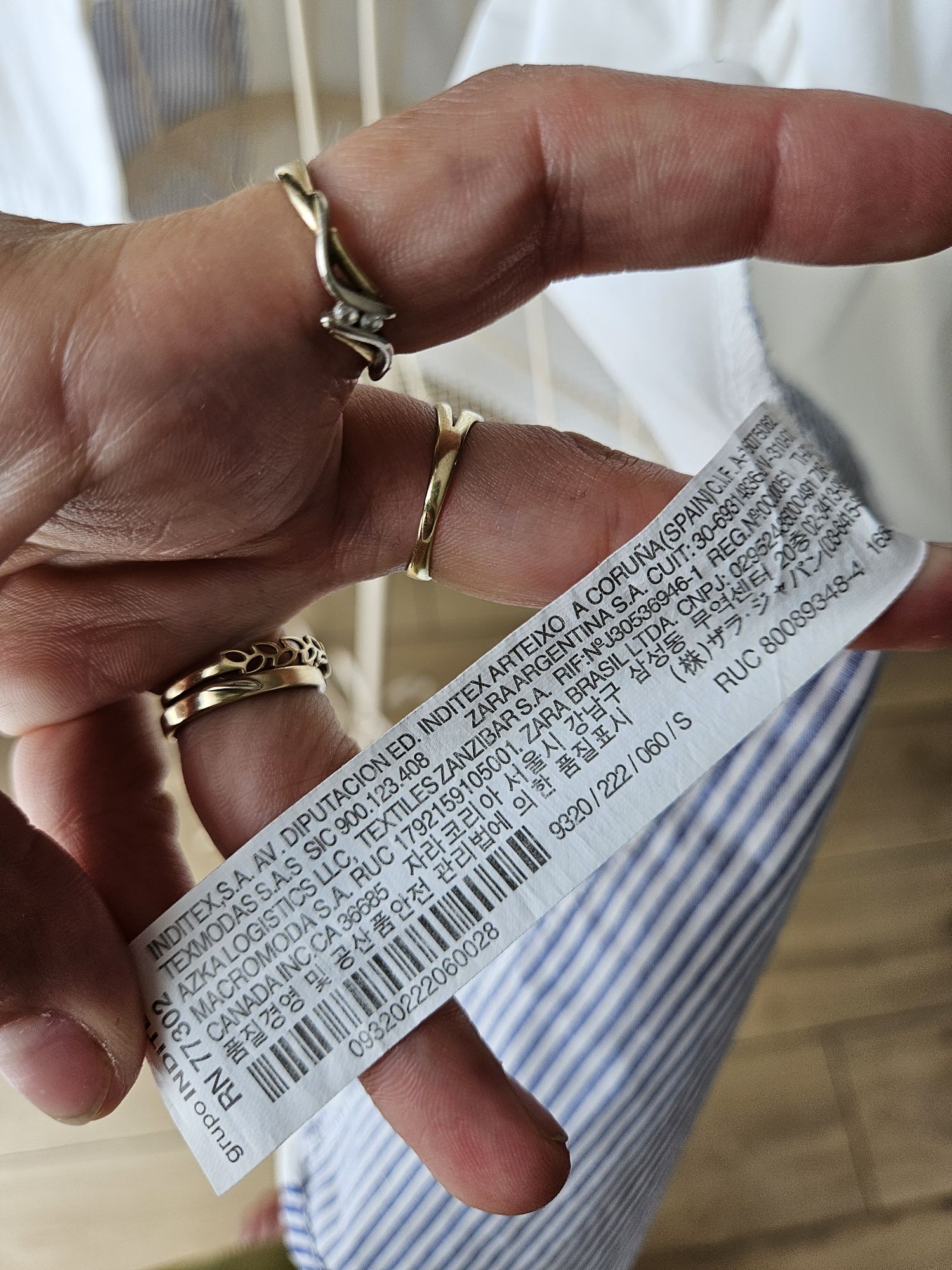 Koszula Damska Zara Basic - Oversize z Ozdobnymi Koralikami S/ M