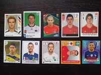 Cromos futebol de jogadores máximo goleadores de Mundiais e Europeus