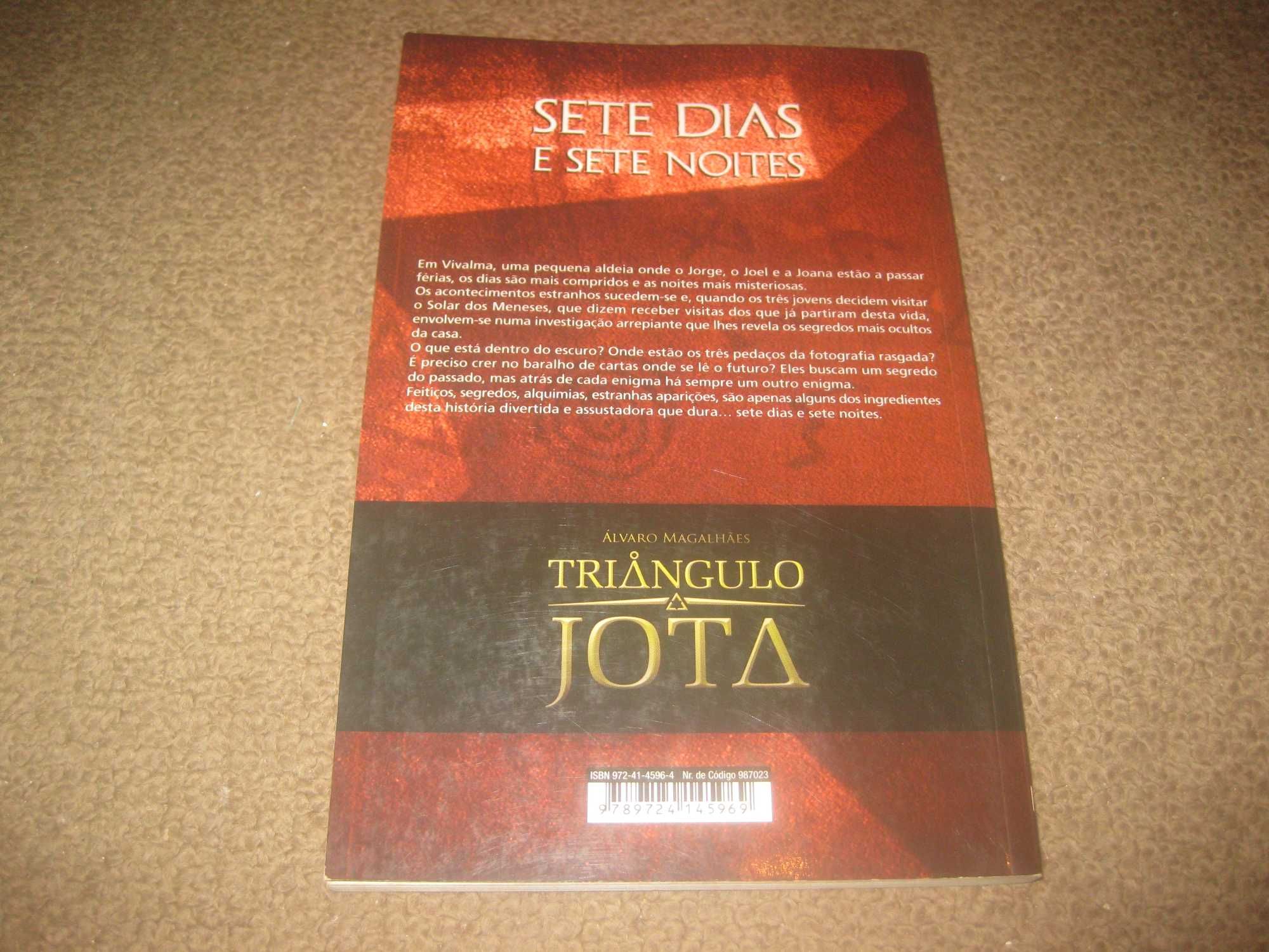 Livro do Triângulo Jota "Sete Dias e Sete Noites" de Álvaro Magalhães