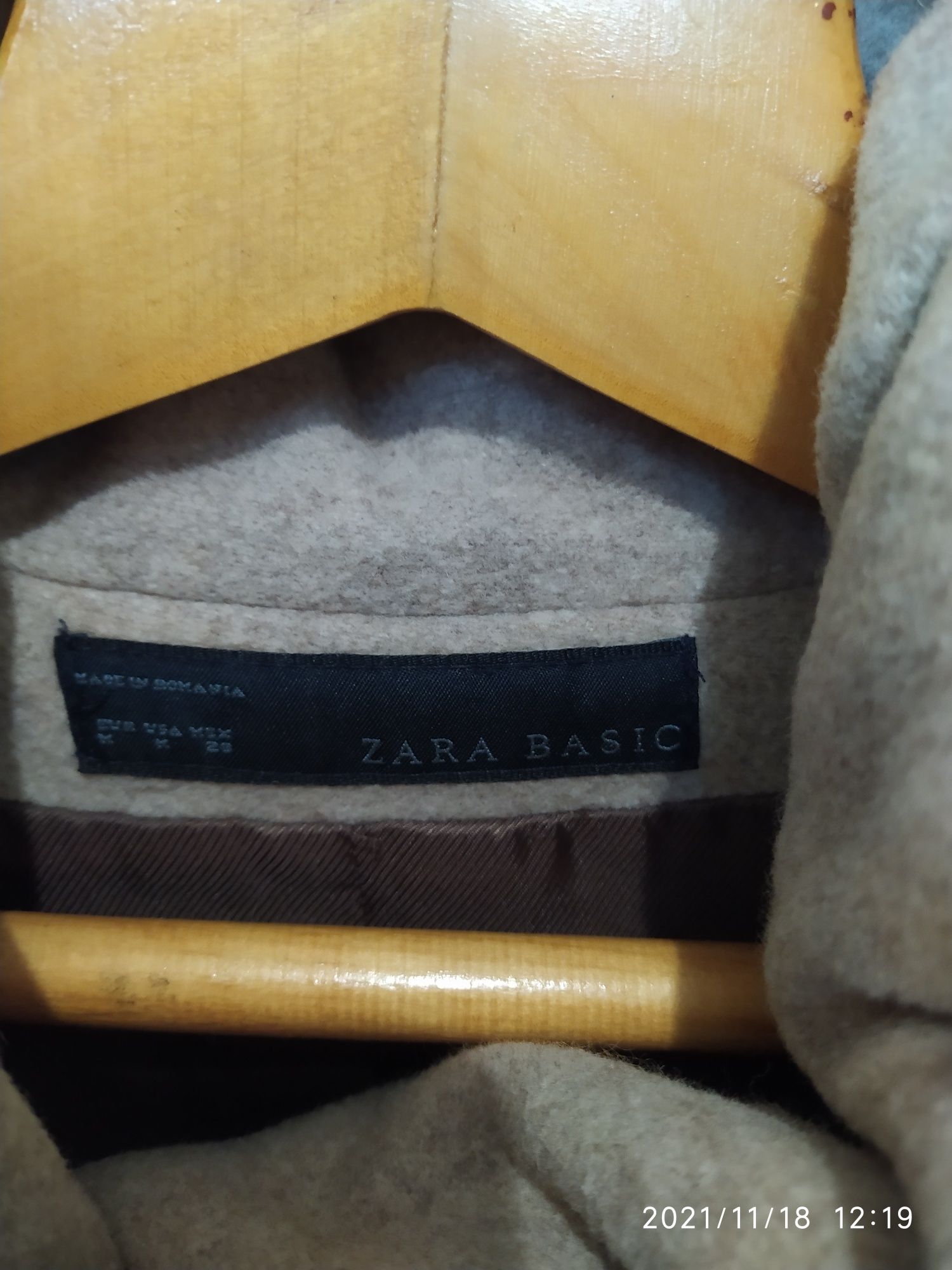 Пальто Zara BASIC, осіннє пальто, полупальто осень Zara, пальто весна