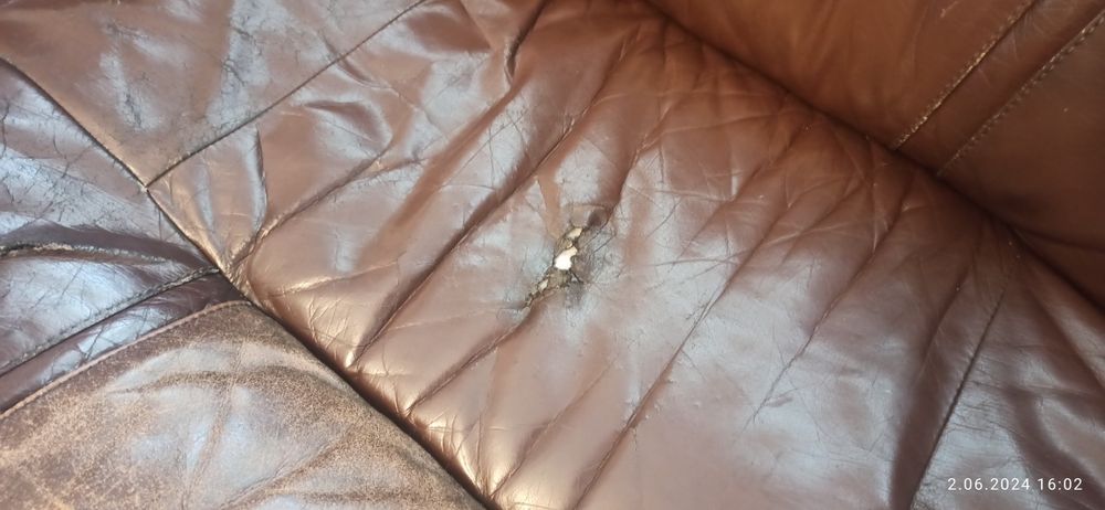 Skórzany komplet wypoczynkowy 3+2+1