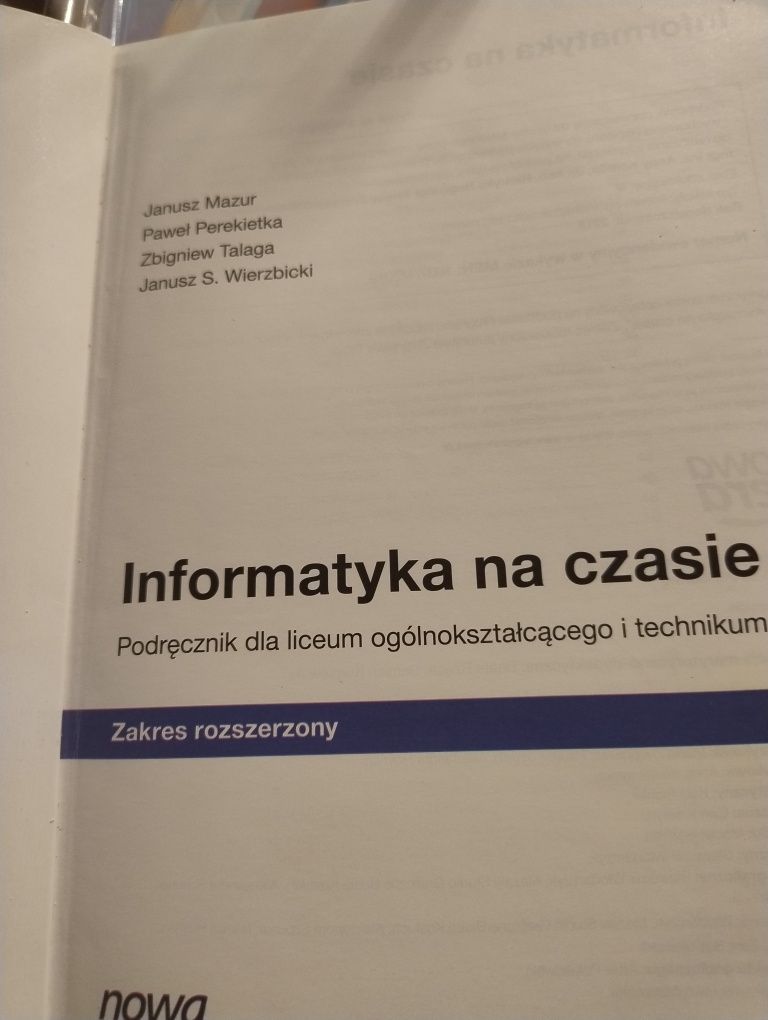 Podręcznik informatyka na czasie 1 zakres rozszerzony